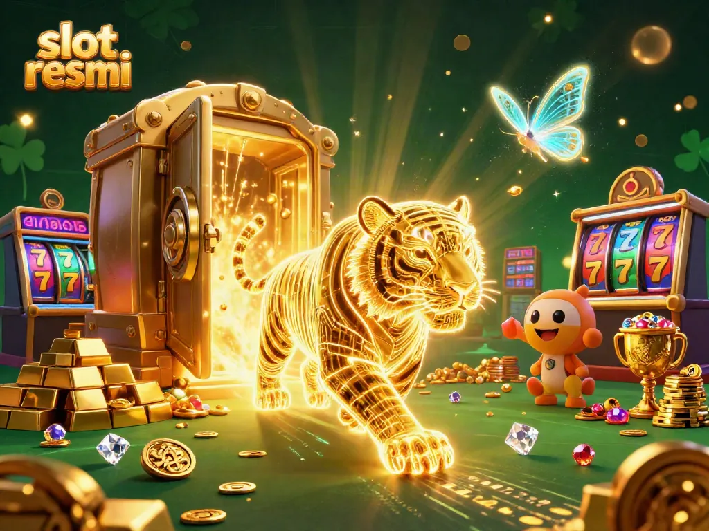 Experience slot resmi gameplay with vibrant casino energy and golden treasures all around!